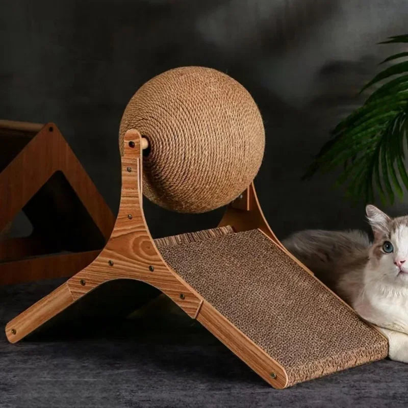 Boll leksak för katter att klösa på.