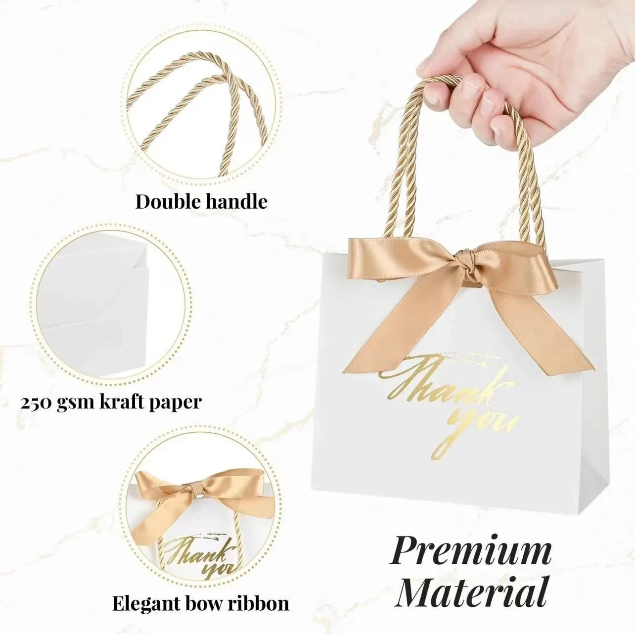 10-pack med små present påsar