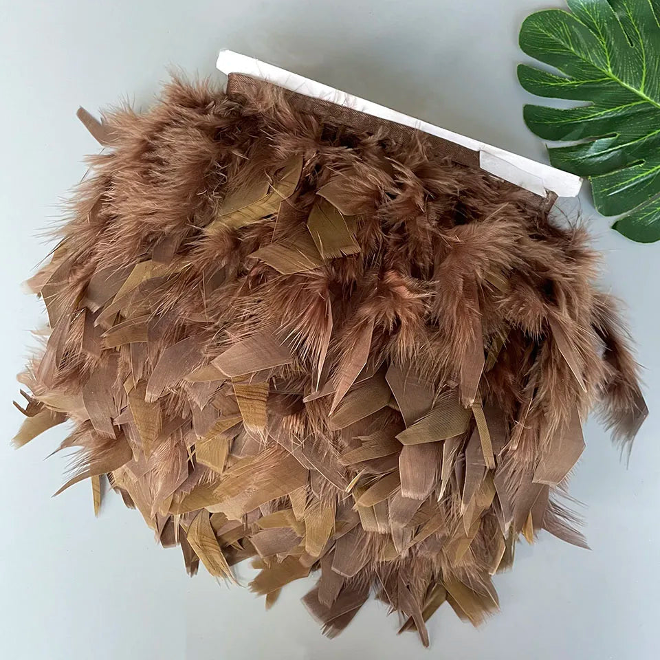 Fluffy kalkon fjädrar 10M