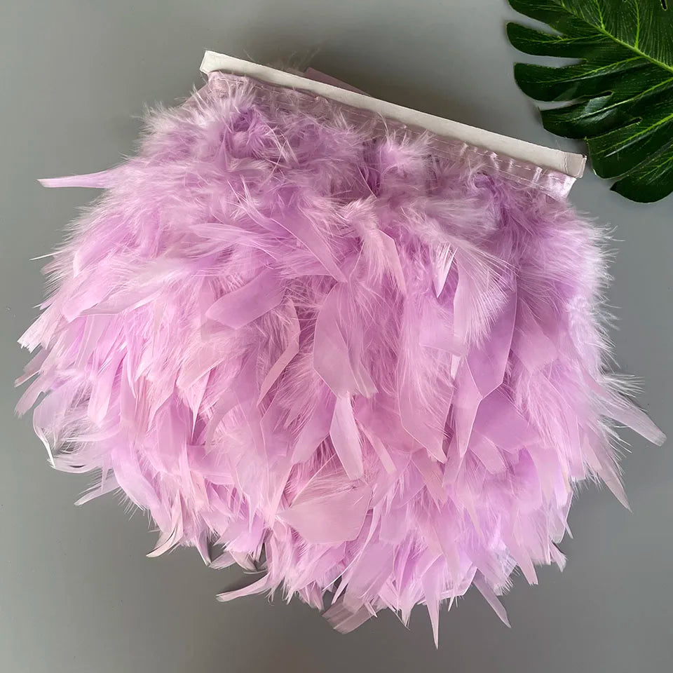 Fluffy kalkon fjädrar 10M