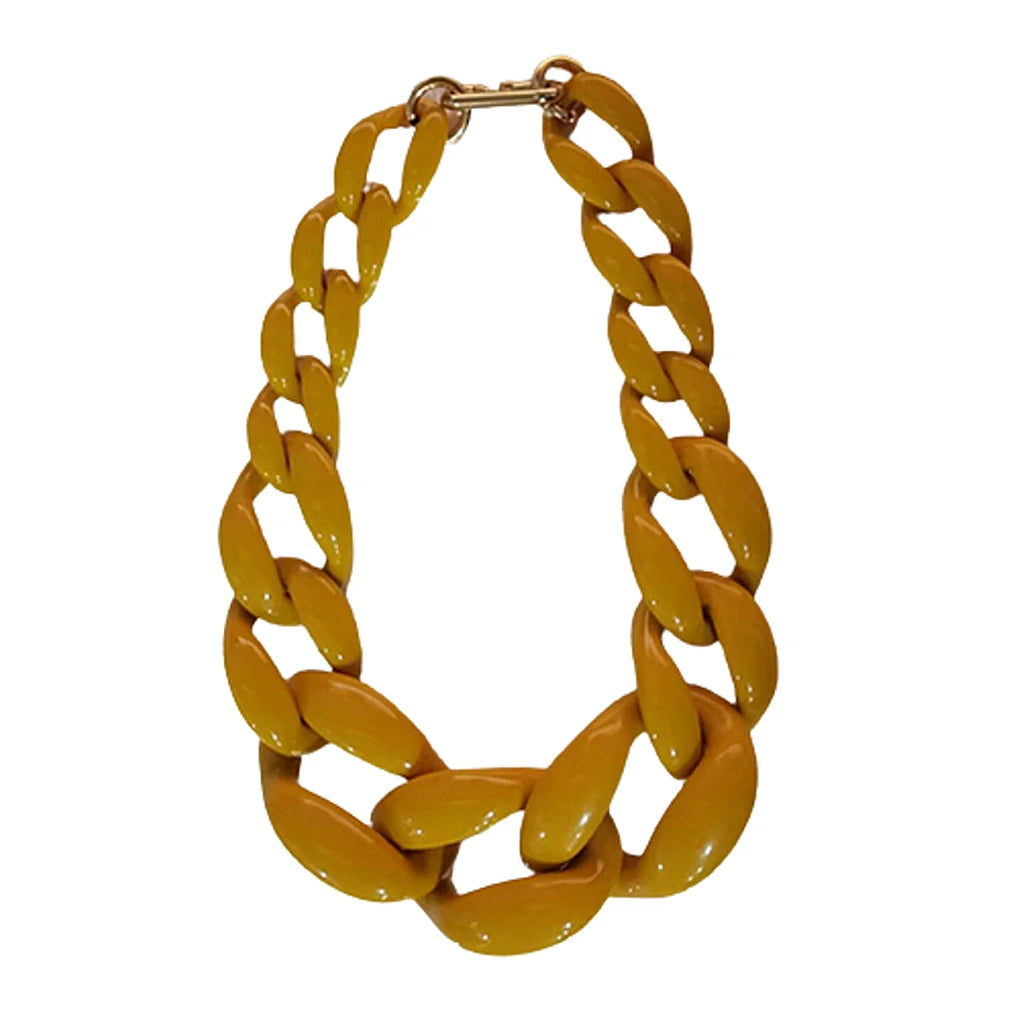 Fashion halsband grov bred akryl kedja