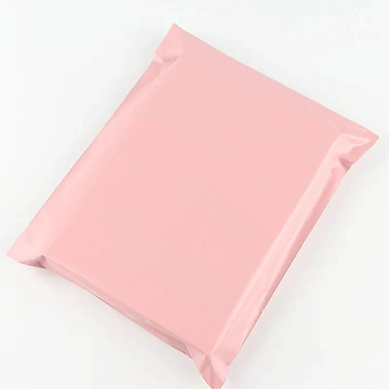 50pcs Shipping bags plastic Pink different sizes