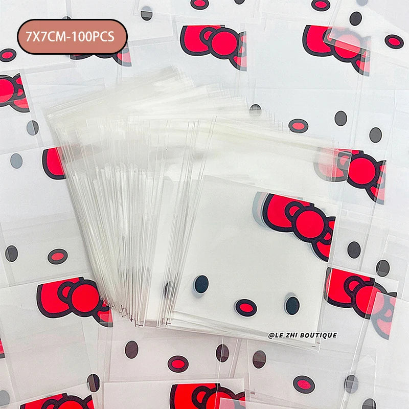 100-pack Hello Kitty cellofan påsar