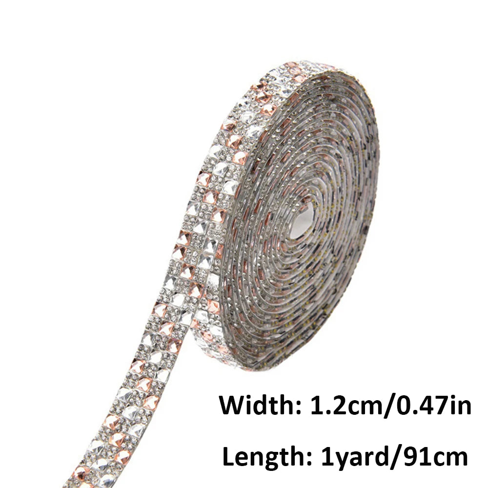 Rhinestone tape Square tiles