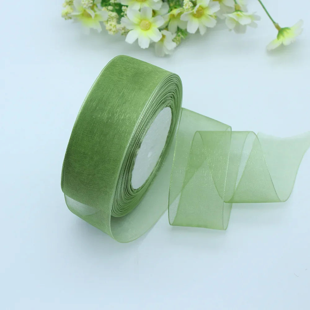 Stor rulle med Organza band