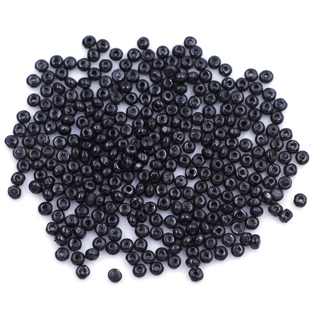Mini trä pärlor i olika färger 4mm