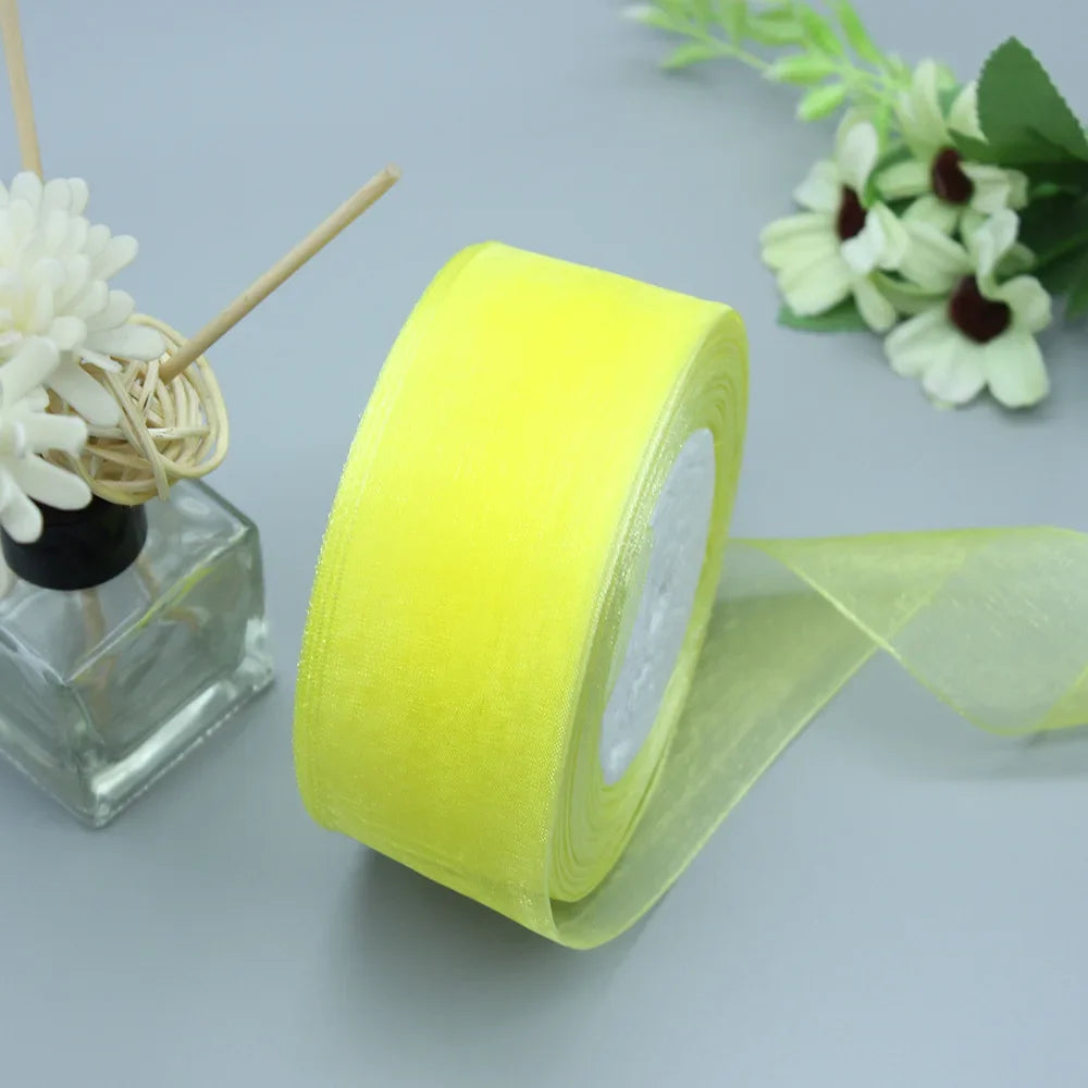 Stor rulle med Organza band