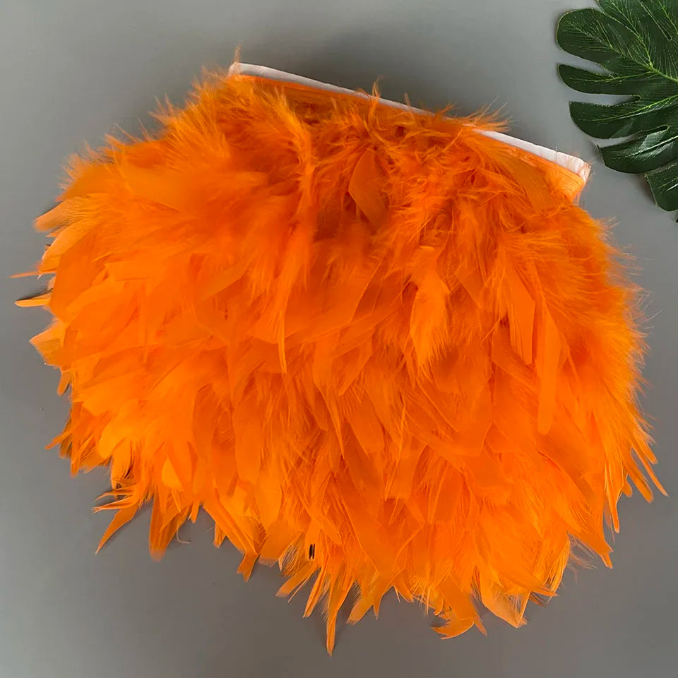Fluffy kalkon fjädrar 10M