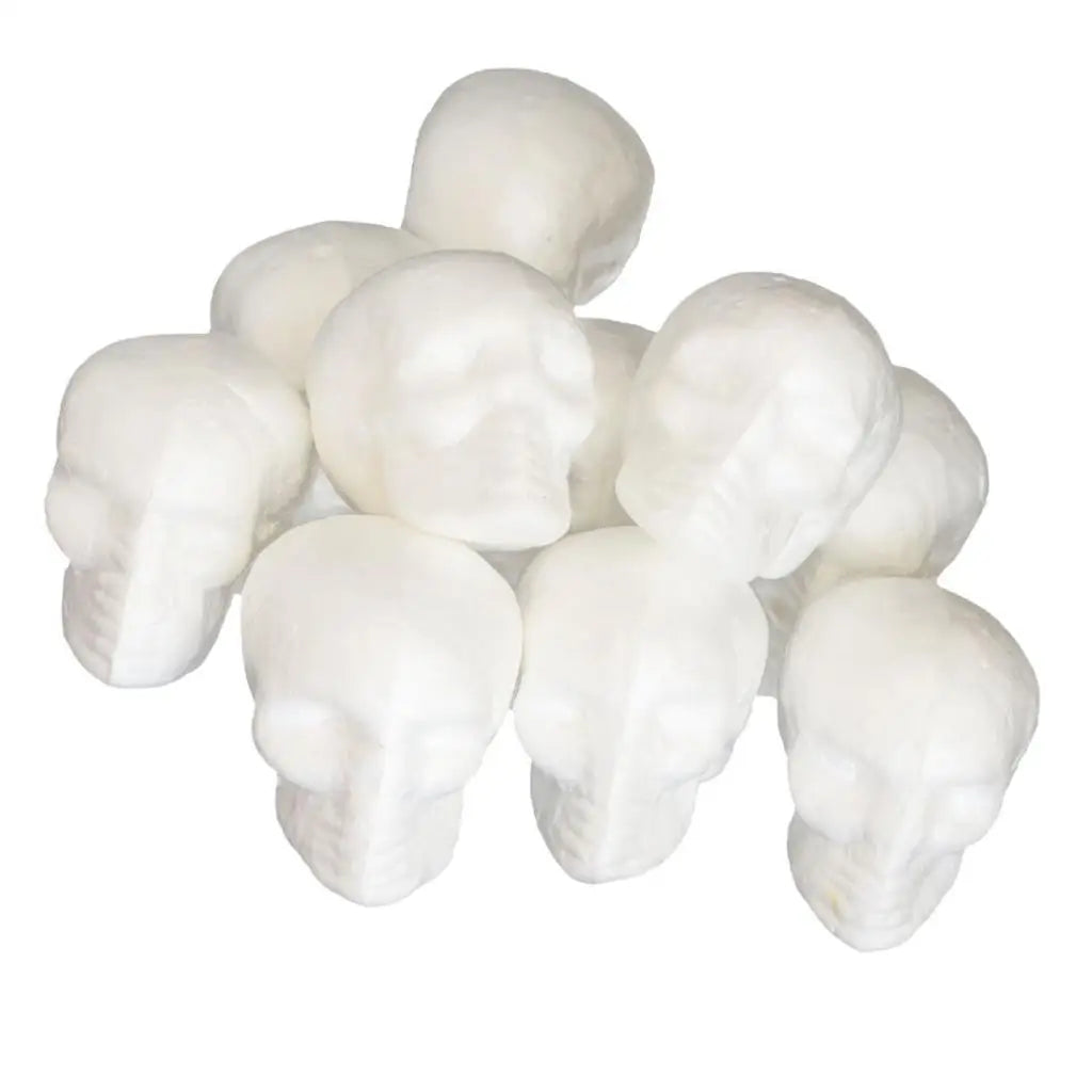 10pcs Styrofoam skulls 55mm