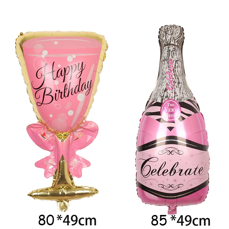 Stora Ballonger champagne flaskor