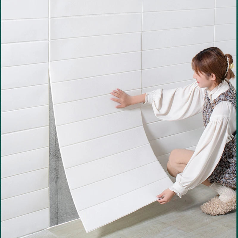 3D väggdekor träpanel/ tegelsten