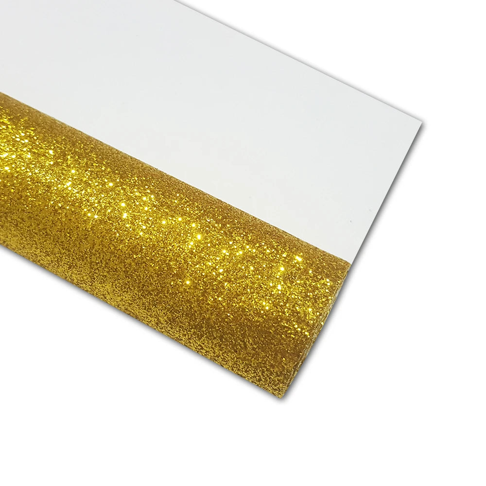 Leather fabric with glitter in different colors