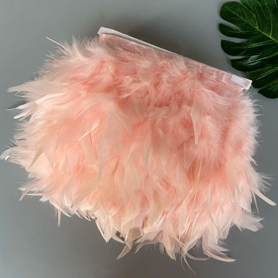 Fluffy kalkon fjädrar 10M