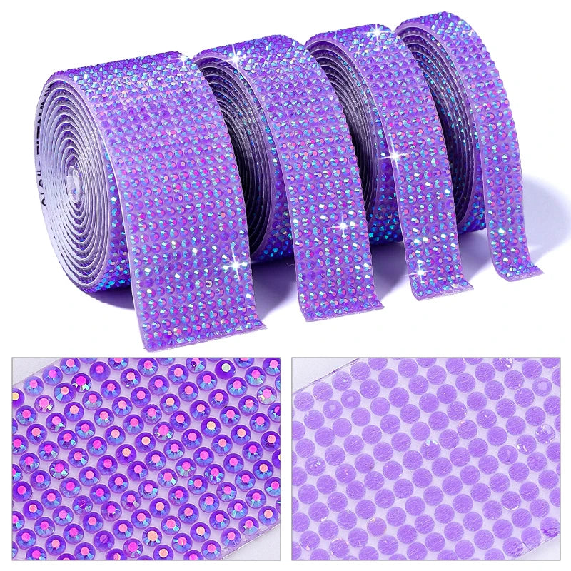 Strass tejp jelly Resin olika färger