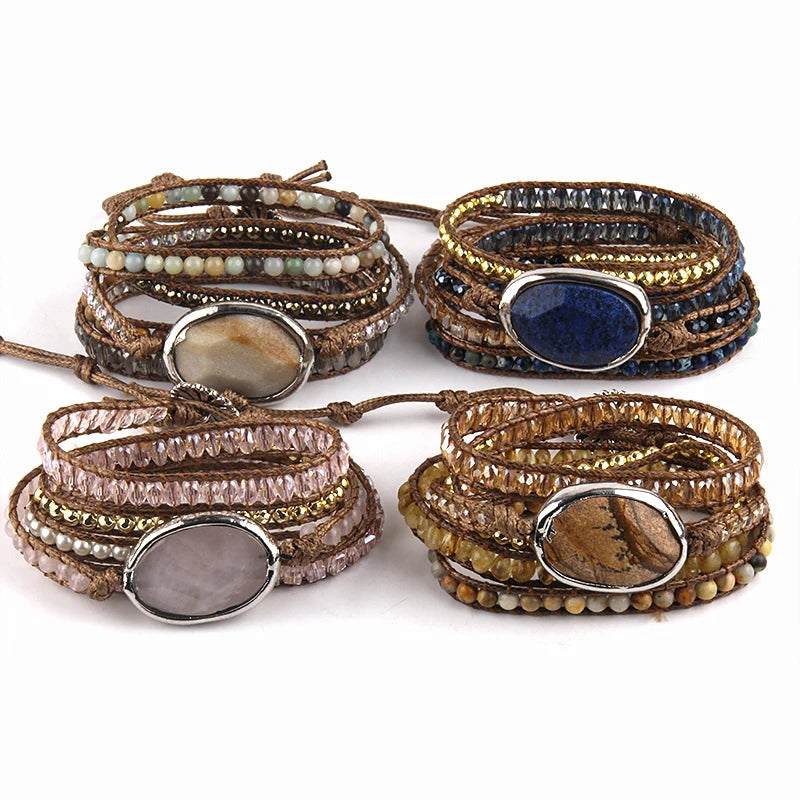 Armband med ädelsten pärlor