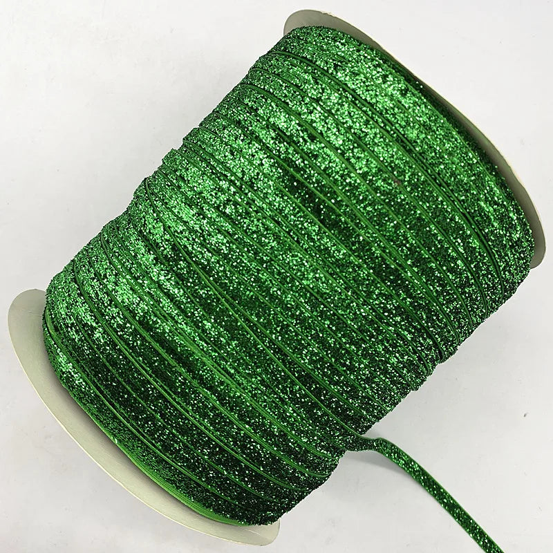 Glittrande sammets band 6mm