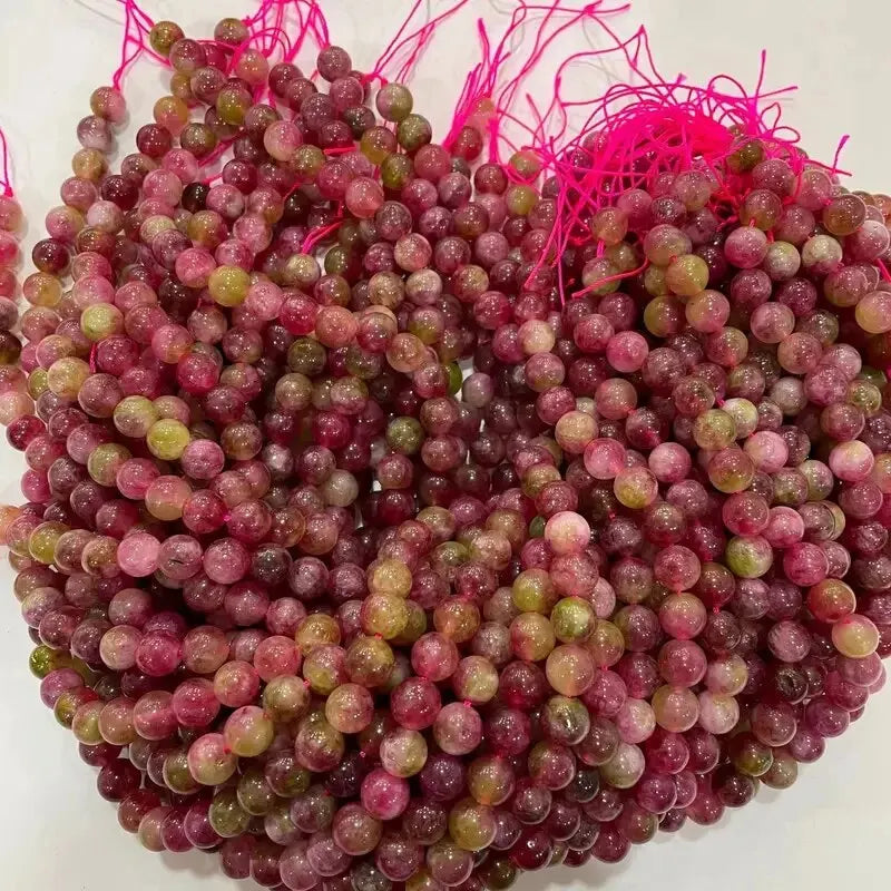 Vattenmelon Tourmoline ädelsten pärlor
