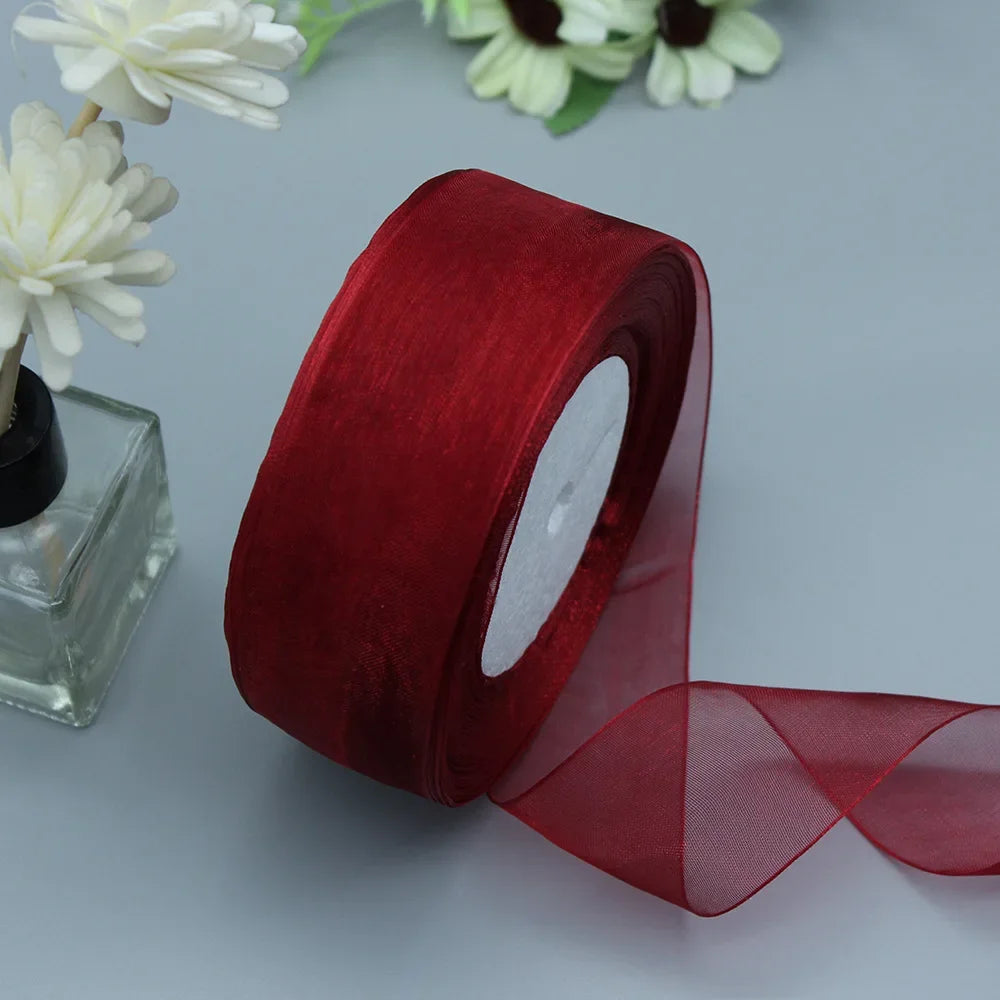Stor rulle med Organza band