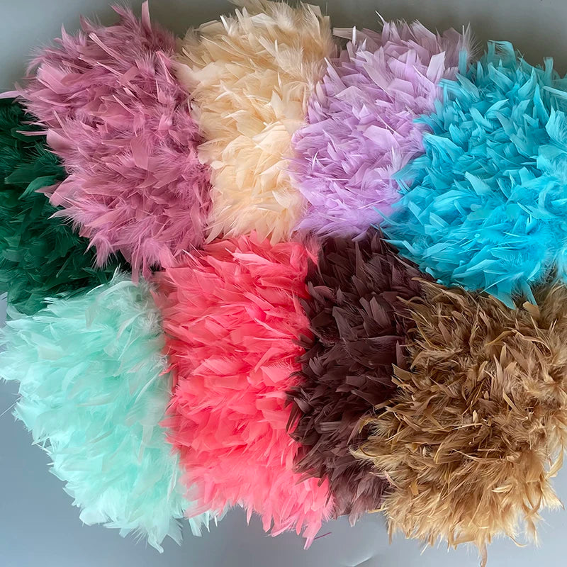 Fluffy kalkon fjädrar 10M