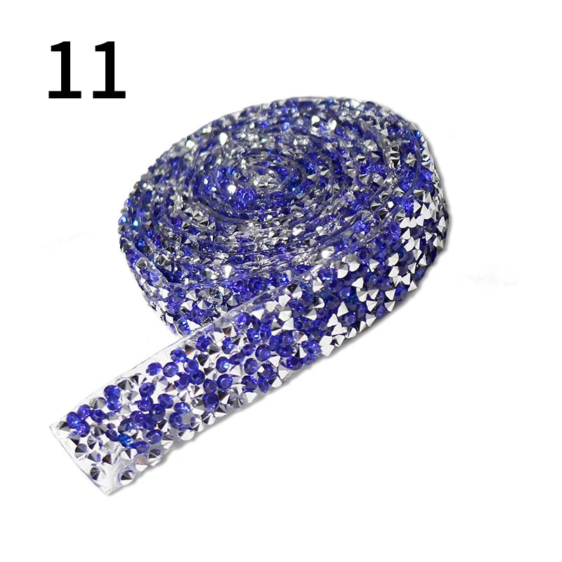 Rhinestone hot fix ribbon