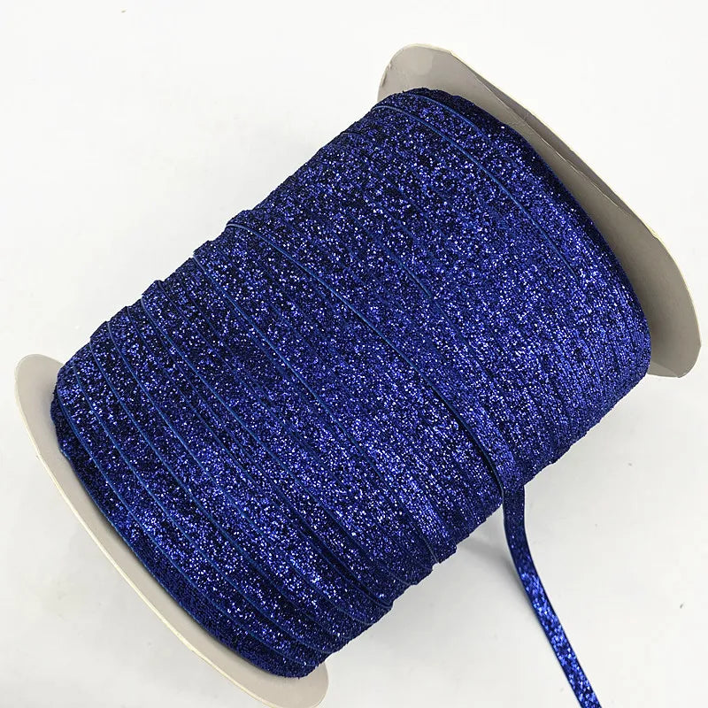 Glittrande sammets band 6mm