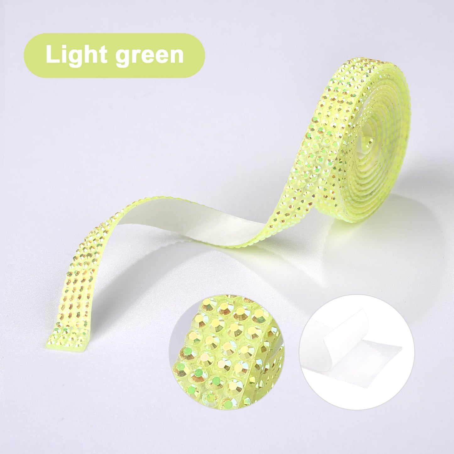 Rhinestone tape pastel colors
