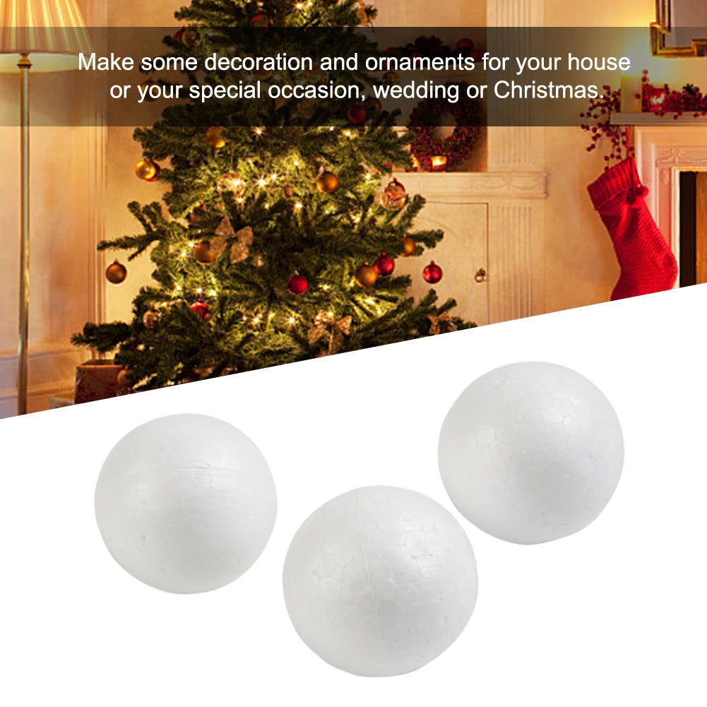 10-pack of white Styrofoam balls