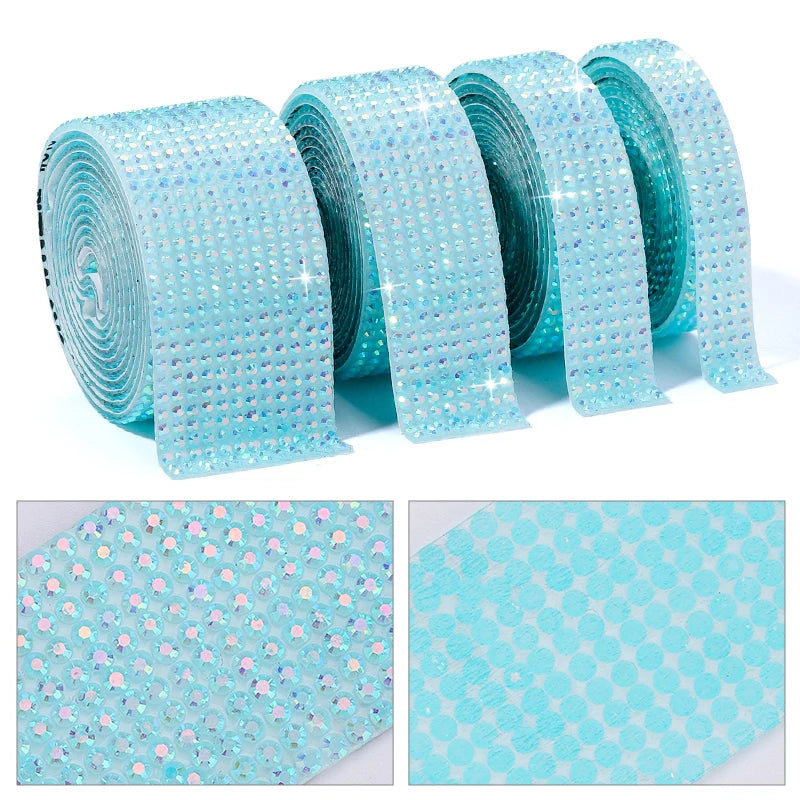 Strass tejp jelly Resin olika färger