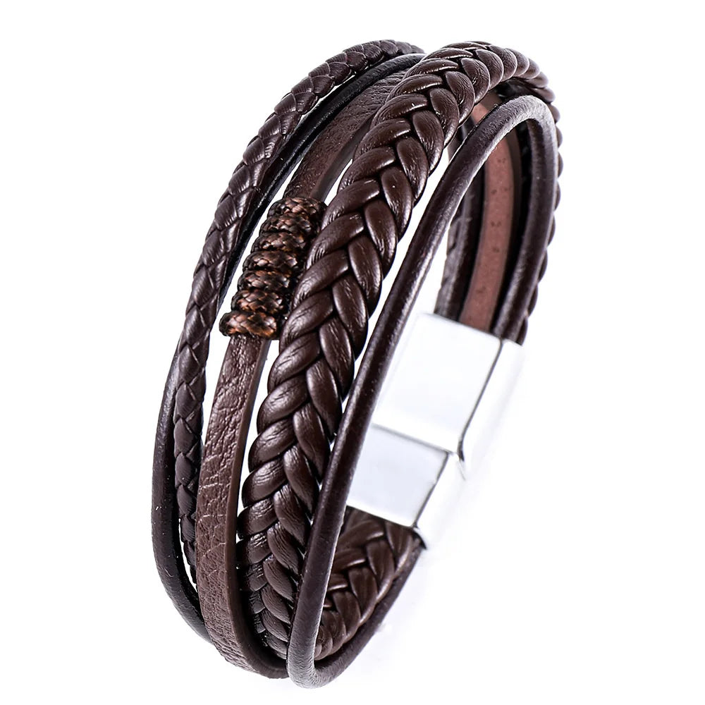 Trendigt läder armband