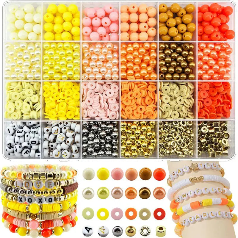 Large Bead Boxes mixed acrylic heishi plastic beads