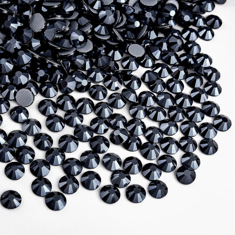Strass stenar svart hot fix