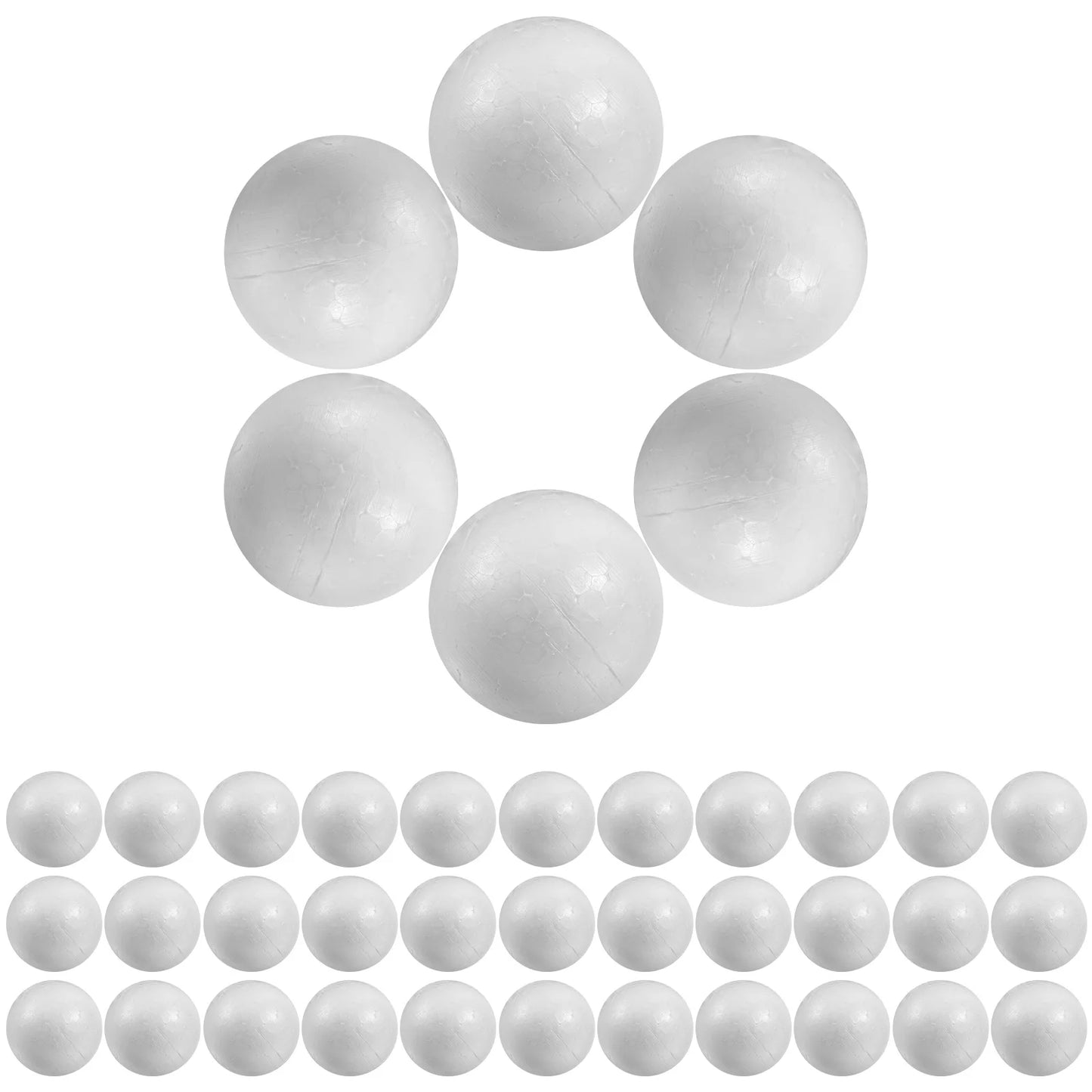 50-100 round Styrofoam balls