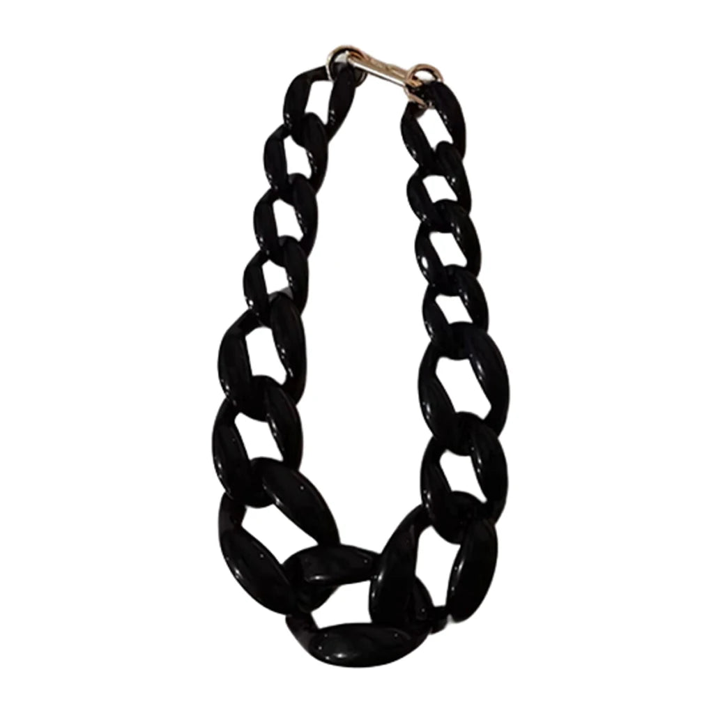 Fashion halsband grov bred akryl kedja