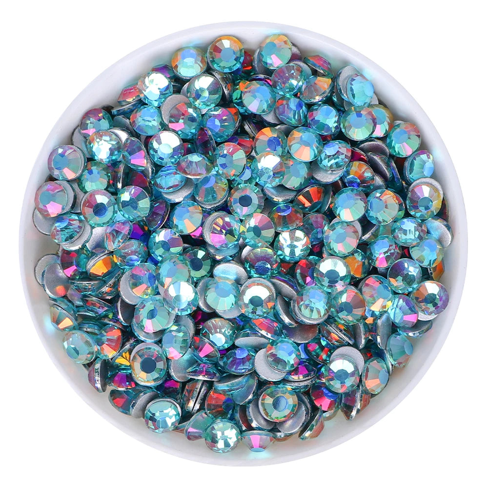 Strass stenar Aquamarine