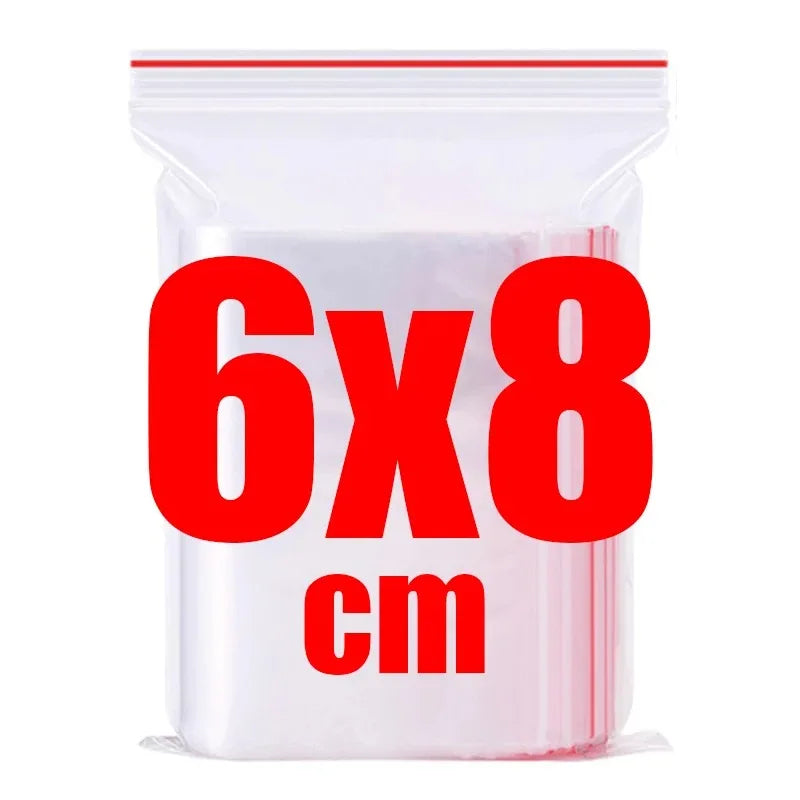 200 zip lock bags in various sizes