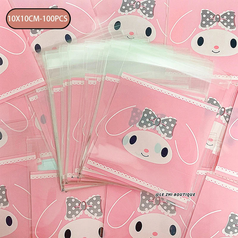 100-pack Hello Kitty cellofan påsar