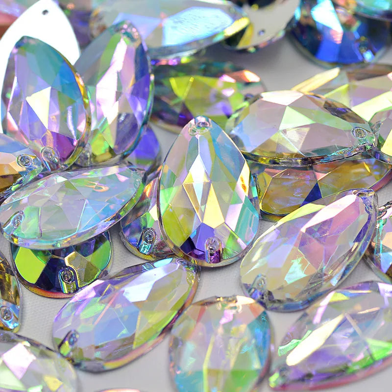 Large sew on rhinestones