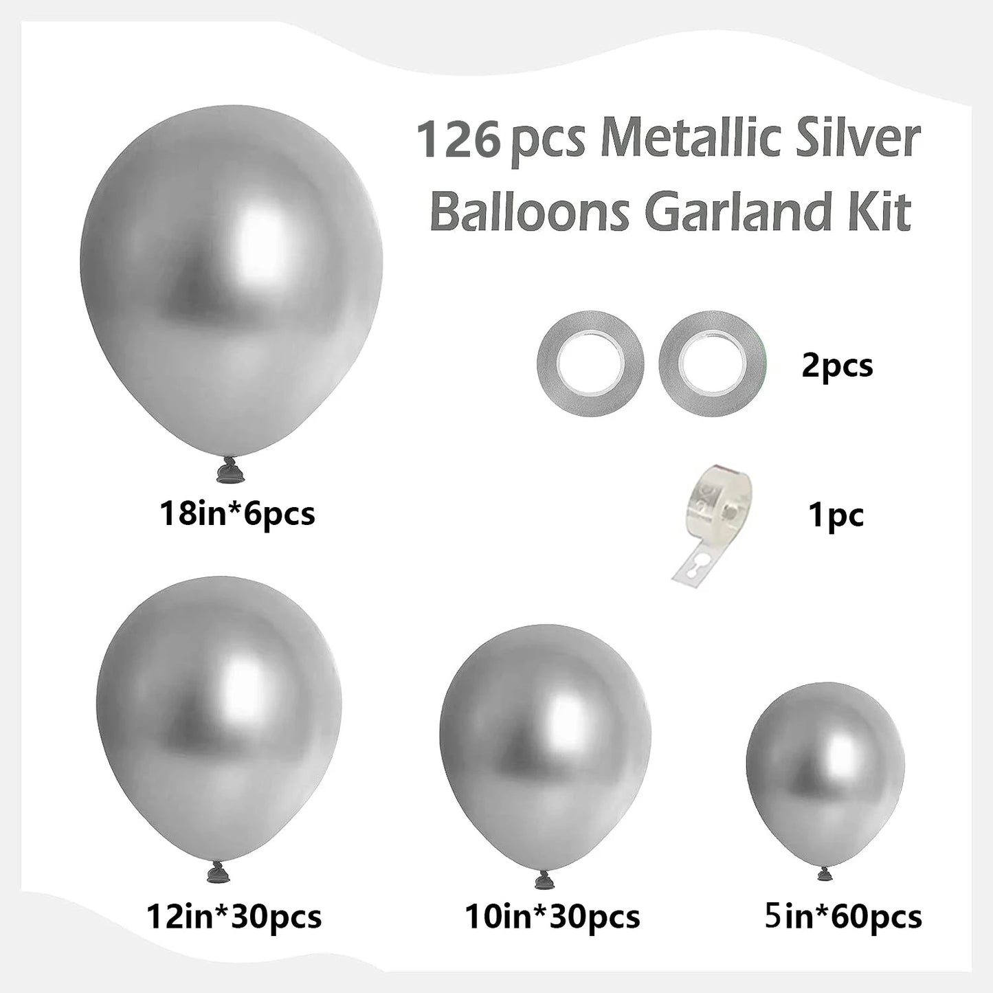 126st ballonger Guld/Silver