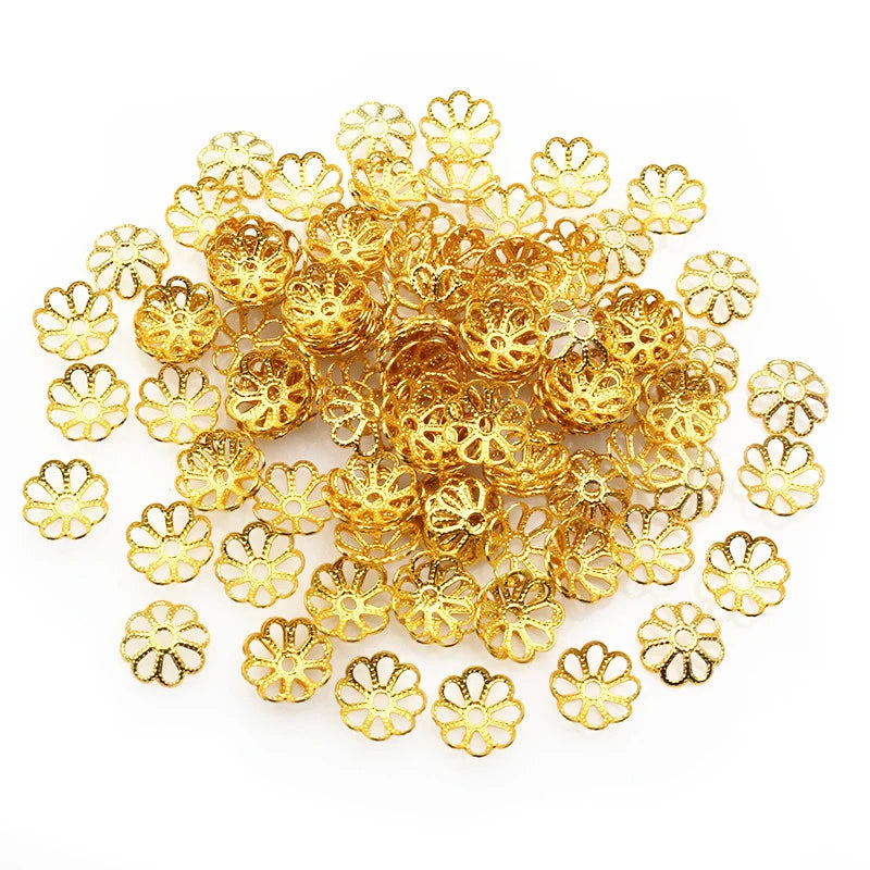 50pcs stainless steel bead caps