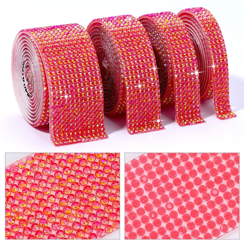 Strass tejp jelly Resin olika färger