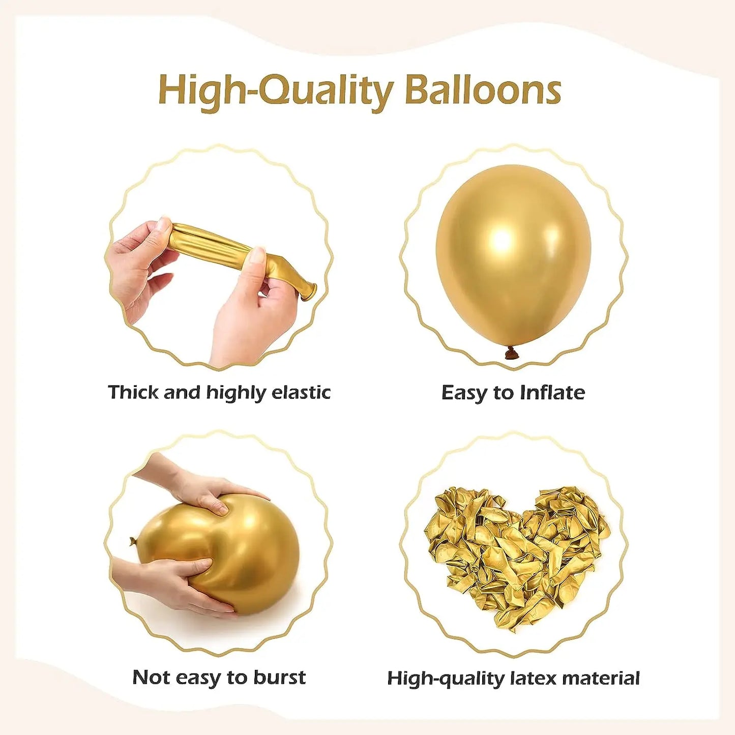 126st ballonger Guld/Silver