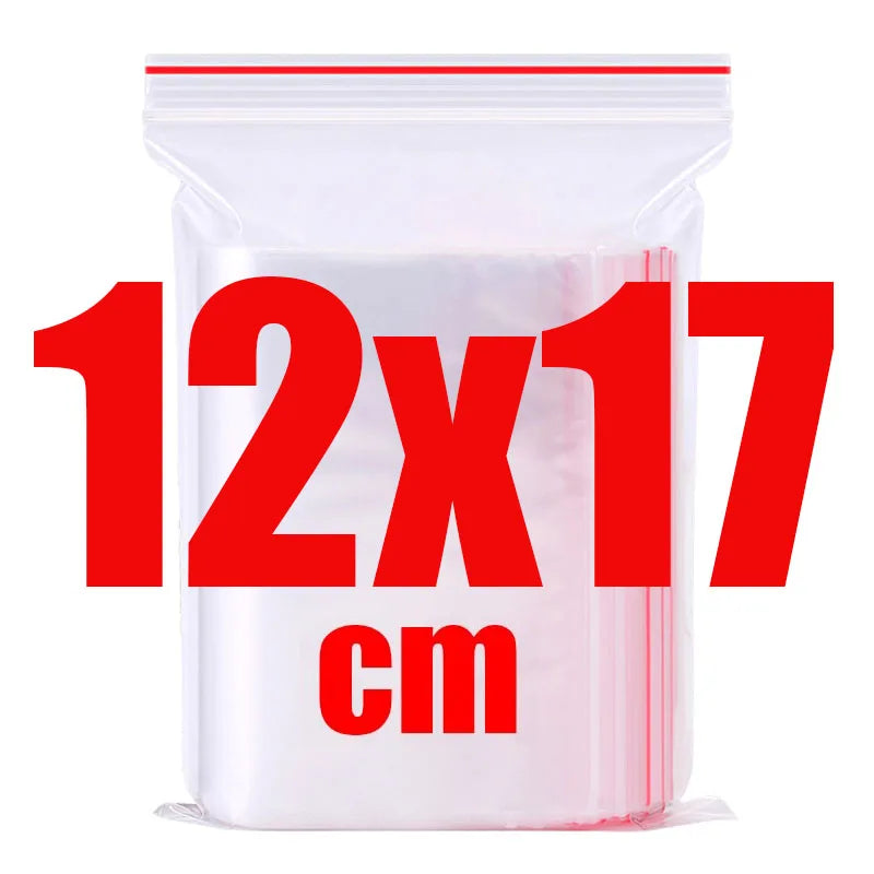 200 zip lock bags in various sizes