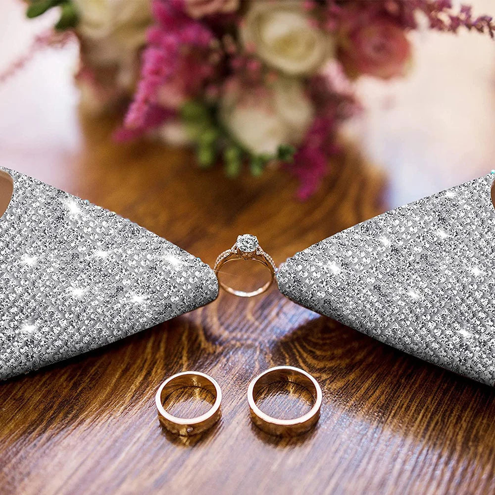 Rhinestone tape Silver Multicolor