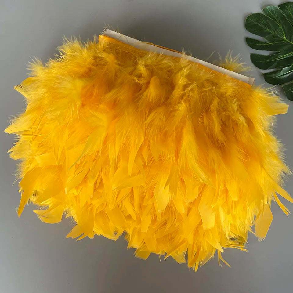 Fluffy kalkon fjädrar 10M
