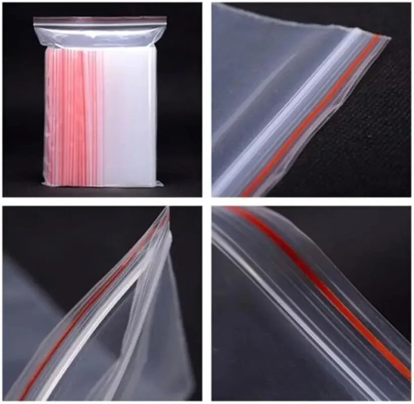200 zip lock bags in various sizes