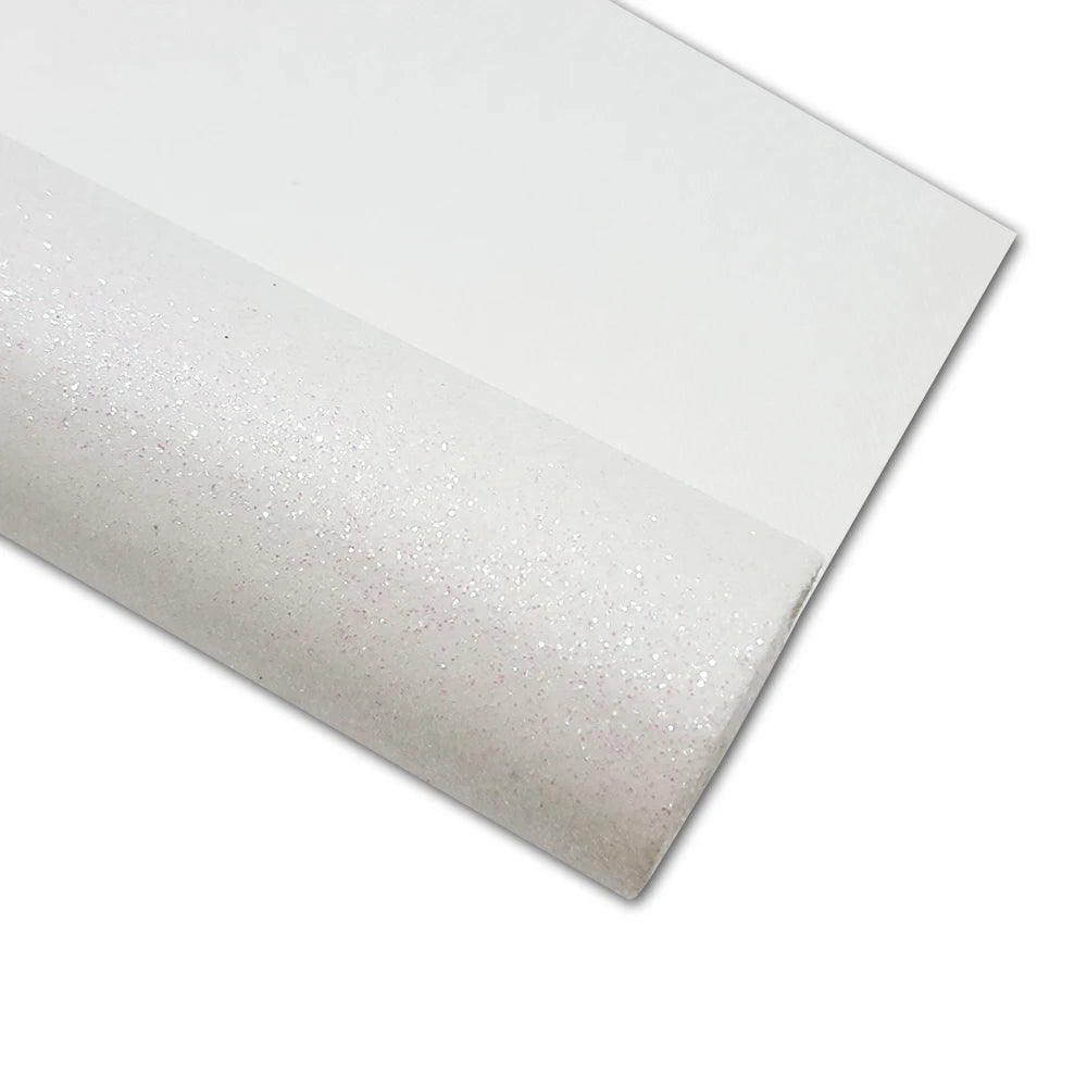 Leather fabric with glitter in different colors