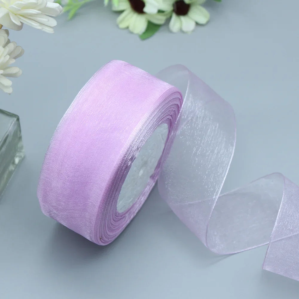 Stor rulle med Organza band