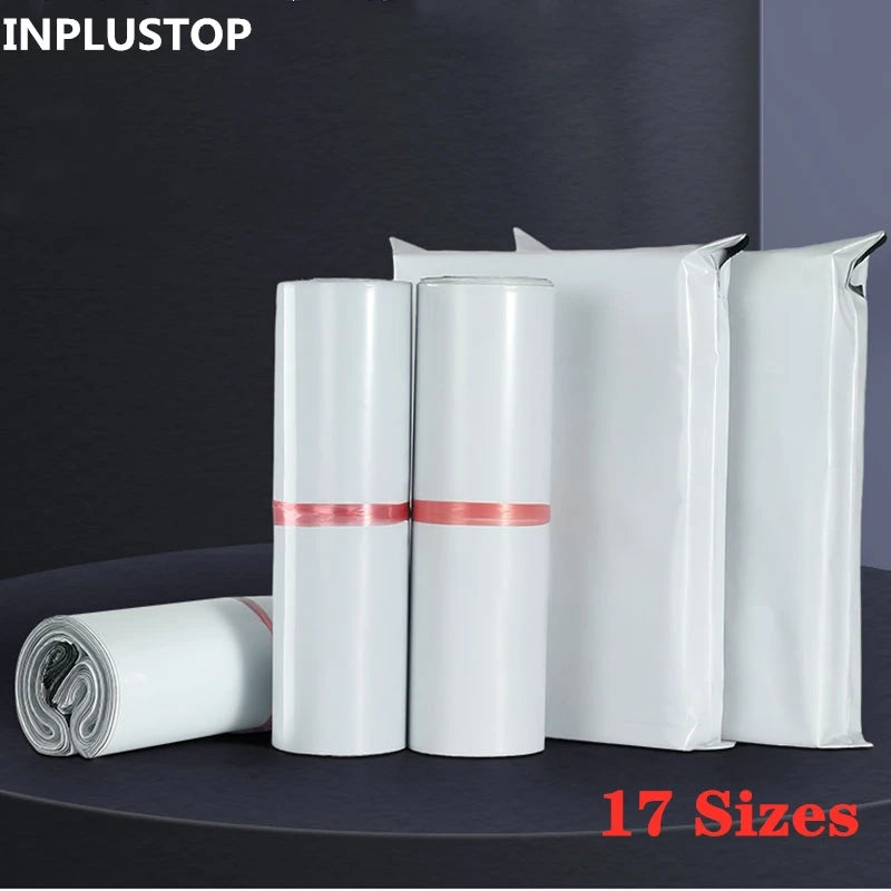 20-50 white shipping bags, different sizes