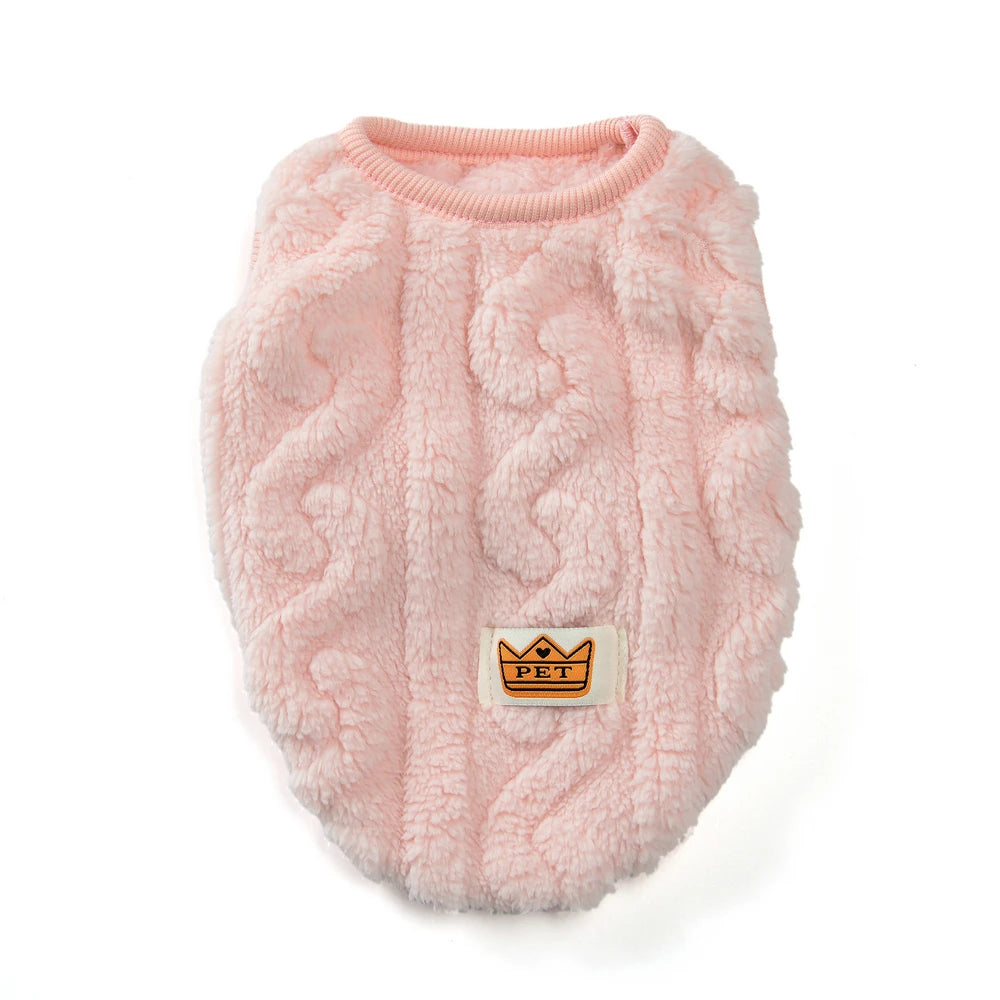 Mönstrad fleece tröja hund