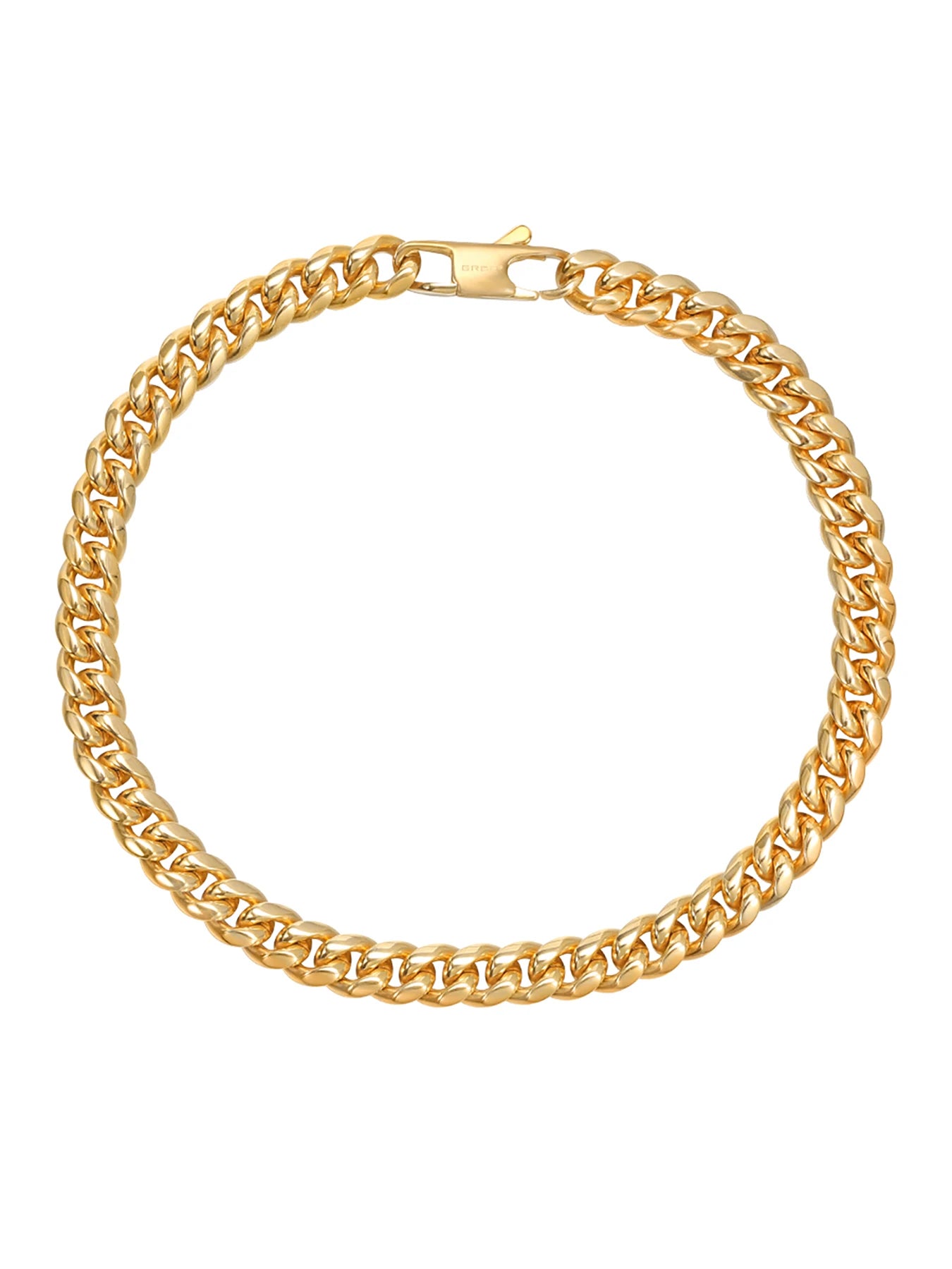 Armband för men med curb kedja 18k guld